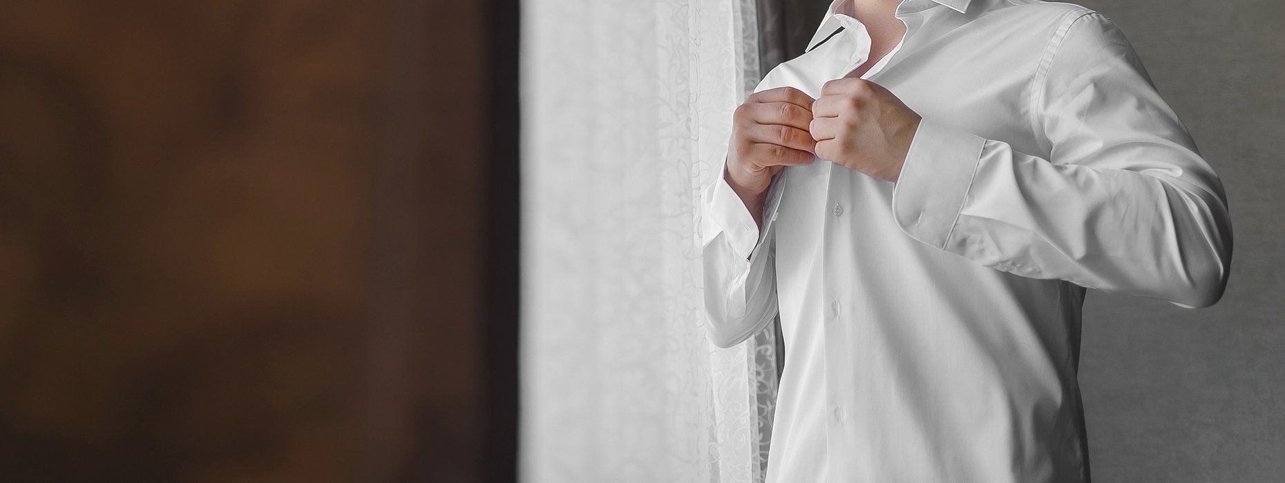 Koszula ślubna <br> szyta na miarę <br> w Twoim stylu