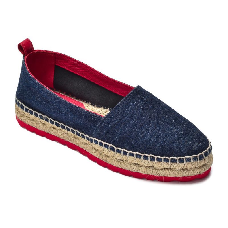 espadryle granatowy jeans Jimena Gil