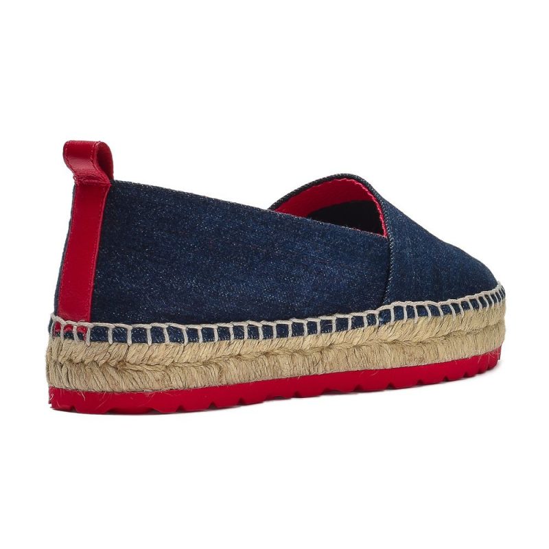 Jeansowe espadryle granatowe Jimena Gil